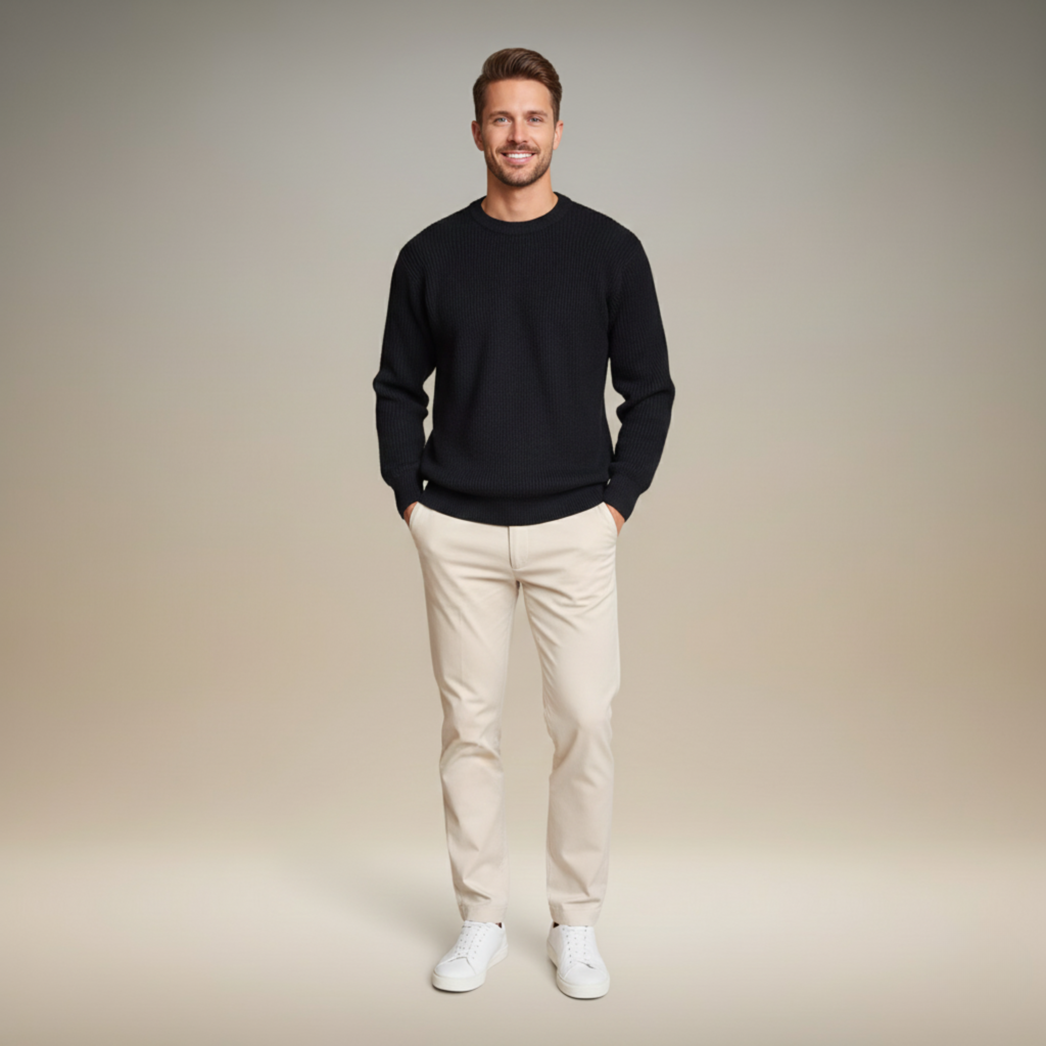 Ethan | Men's Half Zip Sweater with Timeless Elegance | Versatile Style for All Seasons