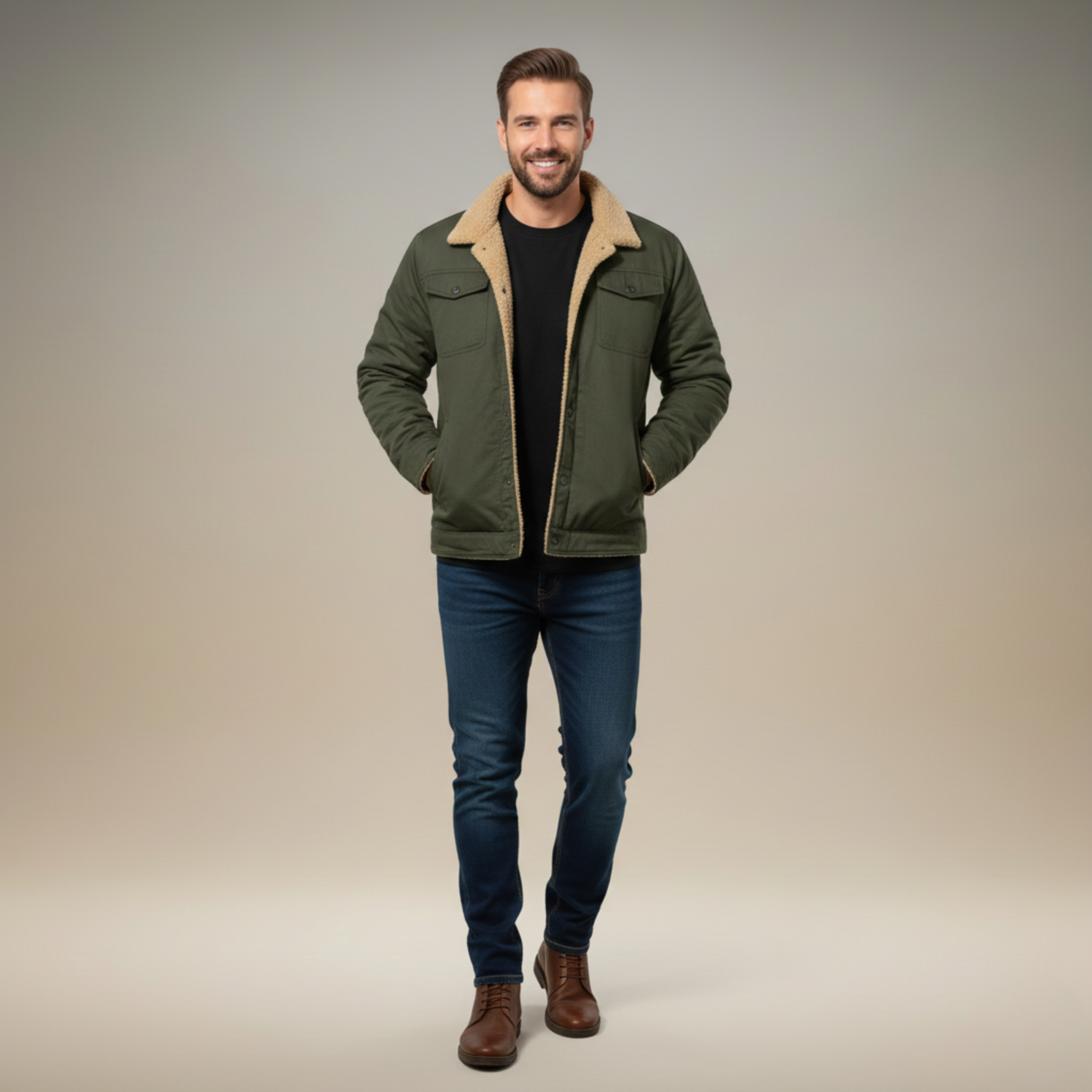 Ethan | Stylish Thick Mens Winter Coat for Cold Weather
