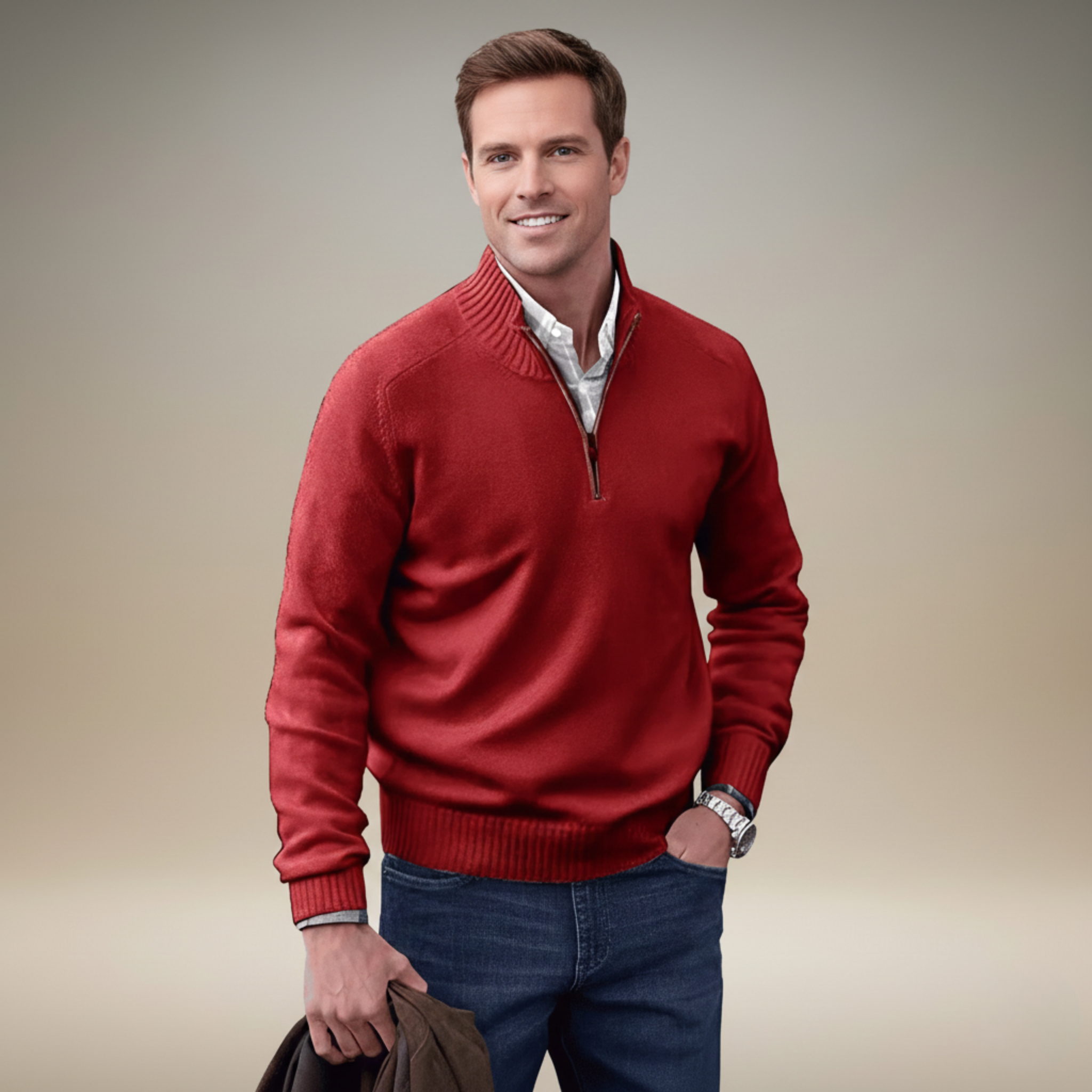 Ethan | Stylish Casual Half-Zip Sweater